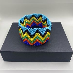 🌈Vintage Native American Glass Beaded Bracelet